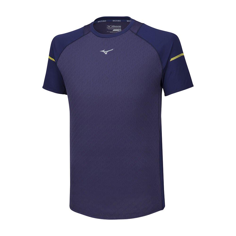 Mizuno Men's T-Shirts Peacock Alpha Apparel - J2GA951112